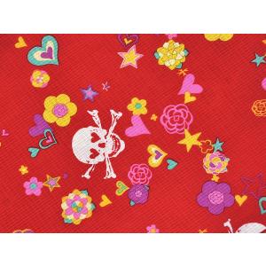 女物 倖田來未 仕立上りゆかた -髑髏・ハート...の詳細画像1