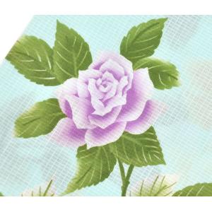 女物 倖田來未 仕立上りゆかた -薔薇・蝶柄/...の詳細画像3