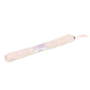 女物　浴衣用　レースあそび　飾り紐　-ピンク色-　[ 1408-1678 ]　 クリックポストOK　 着物 ゆかた 女性 レディース リボン 綿 可愛い おびじめ 帯締め