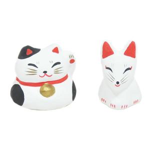 開運 陶器 親子招き猫 まねきねこ 縁起物 置物 303-206 : テンマヤ