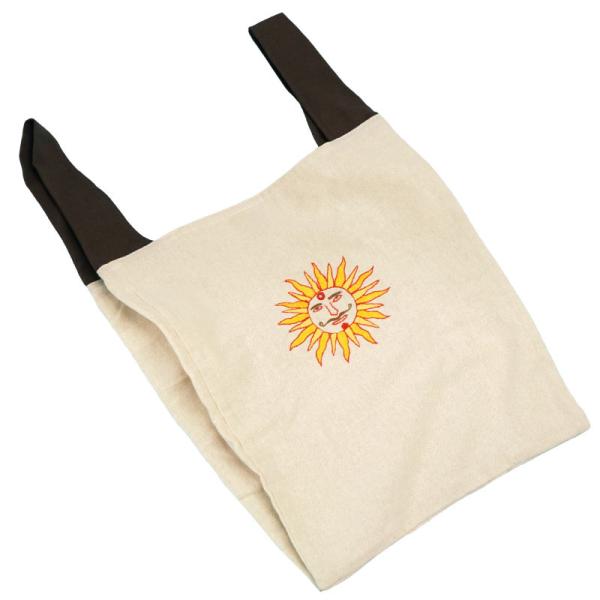 ミラー刺繍 エコバッグ 太陽