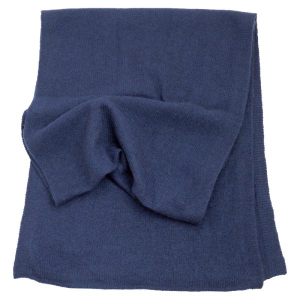 カシミヤ100% ストール（紺）