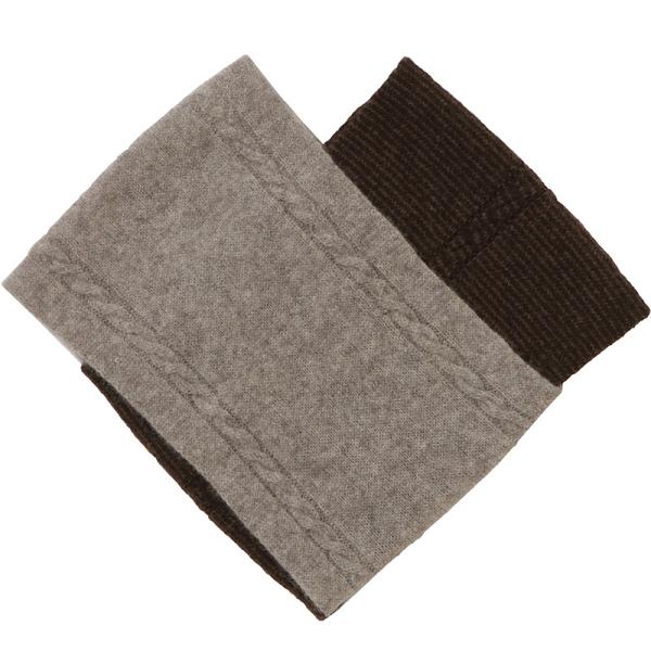 ヤク100％  ダブルスヌード（ブラウン＆グレー）(メール便対応)