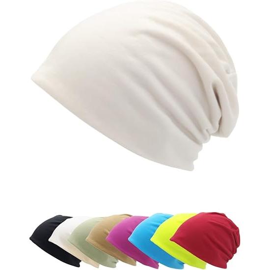 ニット帽 コットン100％ 春 夏 秋 サマーニット帽 ビーニー 無地 柔らかい ニットキャップ 医...