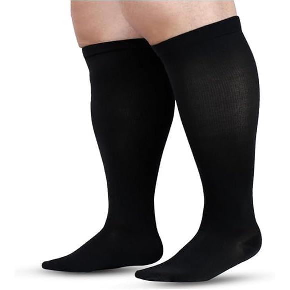 大きいサイズ 着圧ソックス ゆったり プラスサイズ 加圧 靴下 サポートソックスストレッチ 2XL ...