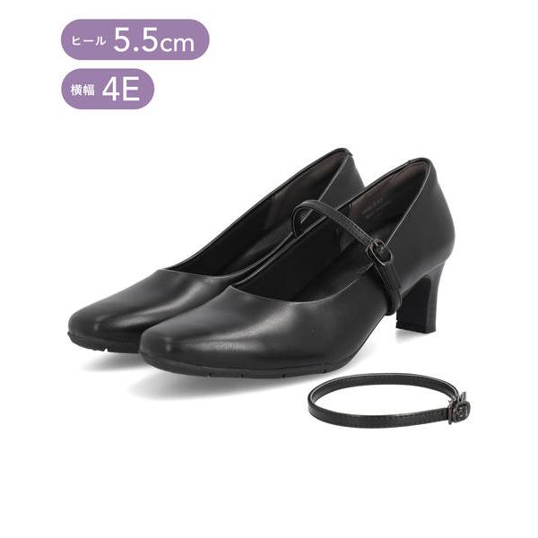 OFFICE SUPPORT オフィスサポート レディース 多機能2WAYオフィスパンプス 幅広4E...