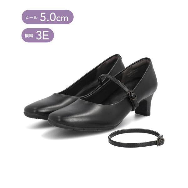 OFFICE SUPPORT オフィスサポート レディース 多機能2WAYオフィスパンプス 幅広3E...