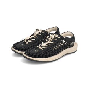 KEEN キーン UNEEK CANVAS レディーススポーツサンダル アウトドア ユニークキャンバス 1028565 ブラック/バーチ