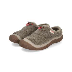 KEEN キーン HOWSER 3 SLIDE【暖かインナーフリース】レディースシューズ クロッグ スリッポン 1031040 ブリンドル/ブリンドルシェルパフリース
