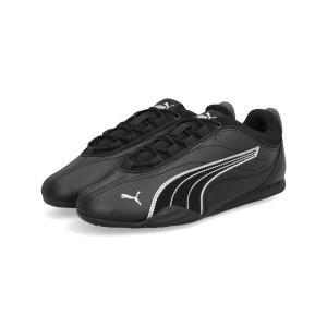 PUMA プーマ CATCH SOLEIL 軽量 レディーススニーカー 薄底 ロープロファイル キャッチソレイユ 402744 03 プーマブラック/プーマシルバー