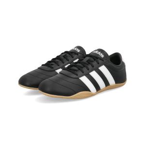 adidas アディダス GRAND COURT LO W 軽量 レディーススニーカー 薄底 ロープロ グランドコートローW JQ9684 コアブラック/フットウェアホワイト/ガム