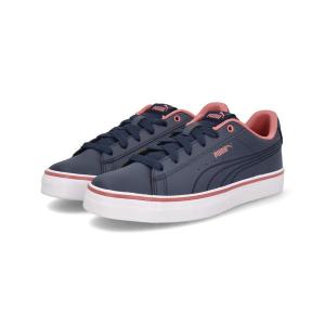 PUMA プーマ V COURT VULC EB レディーススニーカー VコートバルクEB 389908 03 ピーコート/カーネーションピンク