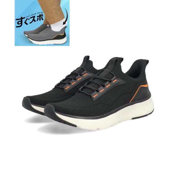 ATHREAM アスリーム サッと履ける メンズ 軽量ウォーキングシューズ 幅広3E 脱ぎ履き簡単 ...