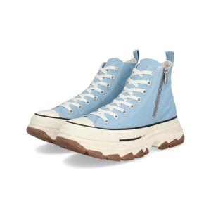 converse コンバース ALL STAR R TREKWAVE Z HI メンズスニーカー ハイカット 厚底 ジッパー オールスターRトレックウエーブZHI 31314190 パウダーブルー