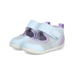 ASICS KIDS SUKU2 アシックス スクスク MESHOES FIRST 3 ベビーサンダル サマーシューズ 子供靴 1本ベルト ミーシューズファースト3 1144A430 400 ライトブルー