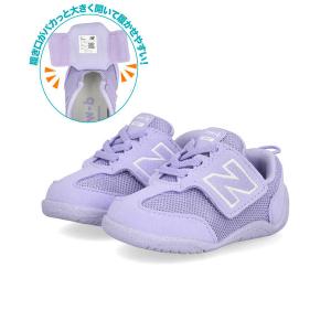 new balance ニューバランス NEW-B FIRST パカっと開く両開きベルト 脱ぎ履き簡単 ベビーシューズ 子供靴 スニーカー ニュービーファースト I1ST9ZT パープル｜靴の通販総合オンラインASBee