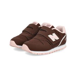 new balance ニューバランス I373 ベビースニーカー 子供靴 ワンベルト キッズシューズ ストラップ I3734Y3 ブラウン/ピンク