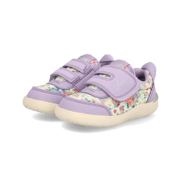 IFME イフミー CALIN カラン ベビー 花柄ワンベルトシューズ 軽量 20-3815 パープ...
