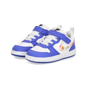 NIKE ナイキ COURT BOROUGH LOW FL TD べビースニーカー 子供靴 キッズシューズ コートボローLOWFLTD IQ0877-100 ホワイト/ホワイト/サファイア/ブラック