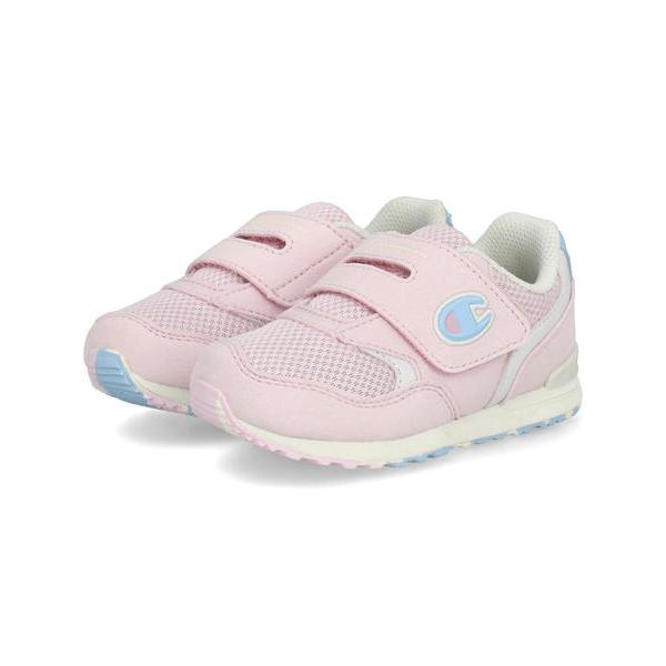 Champion チャンピオン B200 ベビーシューズ ワンベルト スニーカー KE75402 ピ...