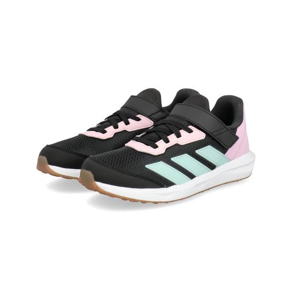 adidas アディダス FAITO EL K 軽量 キッズスニーカー 運動会 子供靴 ストラップ ...