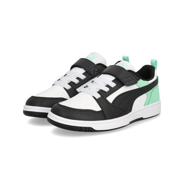 PUMA プーマ REBOUND V6 LO AC+ PS キッズスニーカー 子供靴 ストラップシュ...