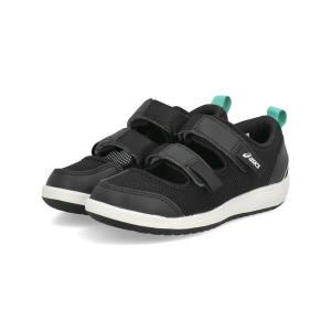 ASICS KIDS SUKU2 アシックス スクスク MESHOES MINI 3 キッズサンダル サマーシューズ 子供靴 2本ベルト ストラップ ミーシューズミニ3 1144A432 001 ブラック
