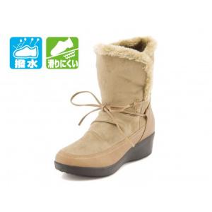 melange(メランジェ) レディース 2WAYカジュアルブーツ 758014 ベージュ