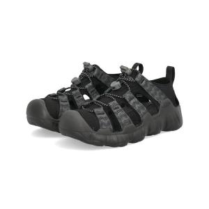 KEEN キーン YOUTH HYPERPORT H2【水陸両用】軽量 キッズスポーツサンダル アウトドアシューズ(ハイパーポートH2) 1031913 ブラック/スチールグレー
