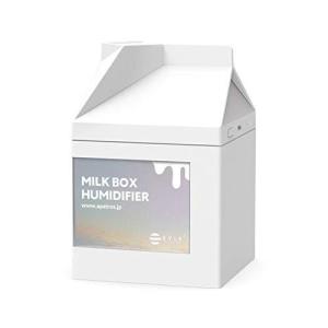 EYLE 卓上加湿器 ミルクボックス型 超音波式 USB オフィス 自動停止機能 アロマウォーター対応 WHITE AURORA ME01-MB-WA