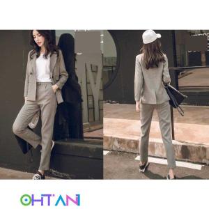 2点セット オフィス パンツスーツ スリム おしゃれ