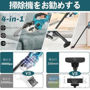 掃除機 コードレス 軽量 48000pa 強力...の詳細画像3