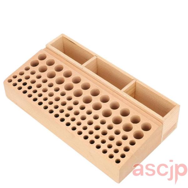 レザークラフトツールボックス、レザーツールホルダー、リーズナブルな穴のデザインブラシ用100穴収納ラ...