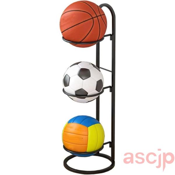 ボールスタンド タワー ブラック サッカー バスケ ボール ツリー 収納 ラック 飾る 台 スタンド...