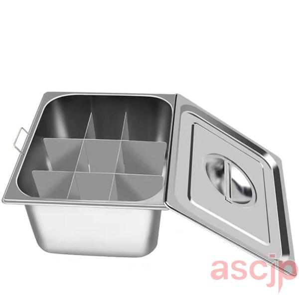 おでん鍋 IH対応 角 仕切り鍋 業務用 家庭用 両手鍋 ステンレス鋼 中華火鍋 卓上鍋 直火対応 ...