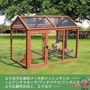 鶏用ケージ 大型 鳥かご 大型 木製 鶏用サン...の詳細画像2