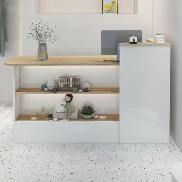 受付カウンター レジ カウンターレジ おしゃれ レジカウンター 受 レジ 100*50*100CM ...