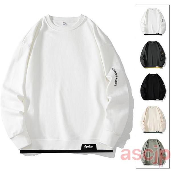 トレーナー メンズ トップス クルーネック スポーツ スウェット ファッション 秋 春物 10代 2...