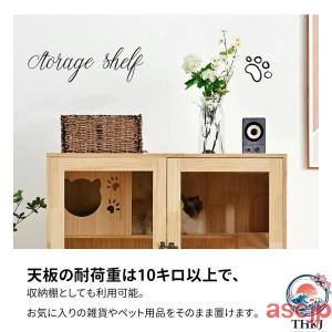 猫 ケージ キャットケージ ケージ 木製 猫 ...の詳細画像3