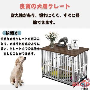 大型犬用ケージ 犬ケージ ペットケージ 屋根付...の詳細画像3