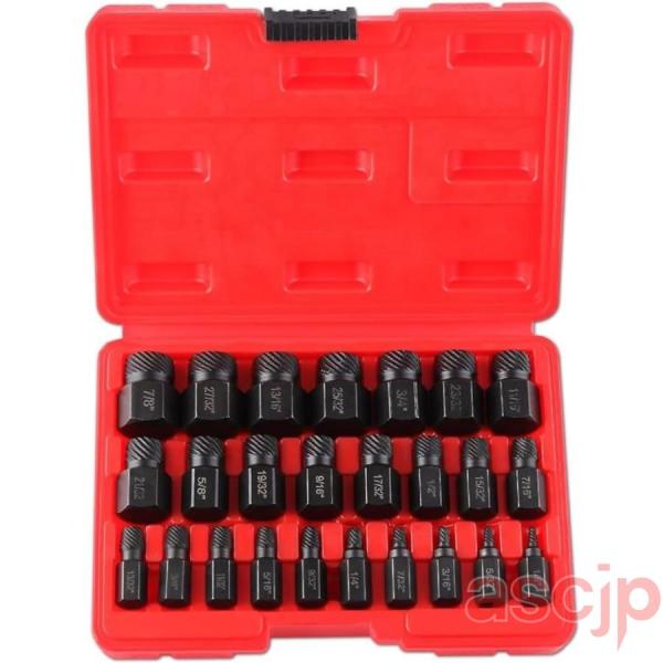 スクリューエクストラクターセット 25本セット 六角 マルチスプライン スクリューエキストラクター ...