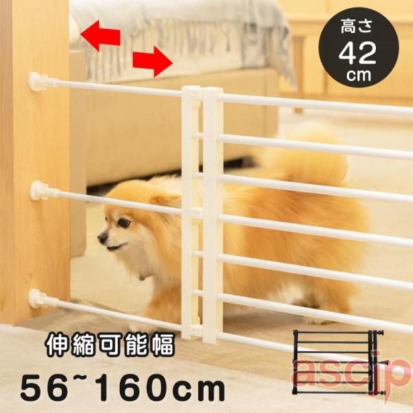 ペットゲート 突っ張り 伸縮 ペットフェンス 伸縮式 高さ42cm 犬 低い 侵入防止柵 犬用ゲート...