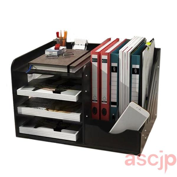 卓上収納ラック 卓上収納ボックス デスク上置き棚 ファイルボックス 大容量 オフィス収納 机上収納ボ...