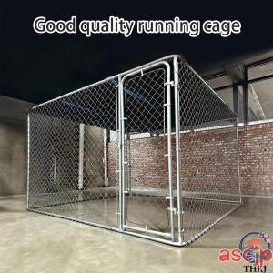 四角い形のウサギ用ケージ、大型の金属製鶏小屋、屋外の裏庭の農場の芝生の小動物用のウォークインモルモットハウス(300*300*180CM)