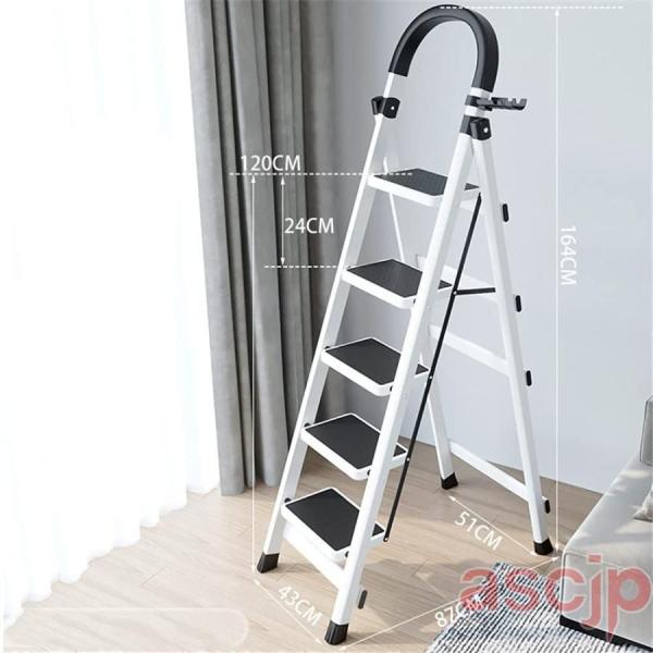 脚立 はしご 炭素鋼 持ち運び便利 持ち手付き 軽量 折りたたみ 踏み台 ステップ 折りたたみ 耐荷...