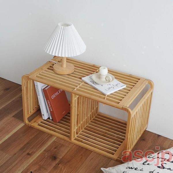 棚 ラック 収納シェルフ 1段2段3段 竹製 フラワーラック 花台 オープンラック ナイトテーブル ...