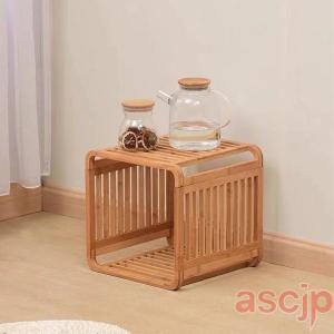 棚 ラック 収納シェルフ 1段2段3段 竹製 ...の詳細画像1