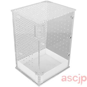 磁気アクリル爬虫類ケージ 爬虫類テラリウムタンク 引き出し式ボトムボックス付き クリアアクリル爬虫類タンク ジャンピングスパイダー タランチュラ 昆虫 小さ