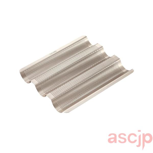 フランスパン 型 フランスパン天板 フランス バゲットトレイ 3山 粘りにくいケーキ型