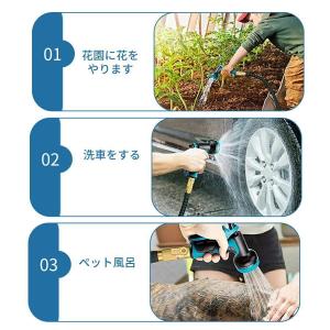 ホース 散水ホース 水道ホース 3倍 伸びるホ...の詳細画像4